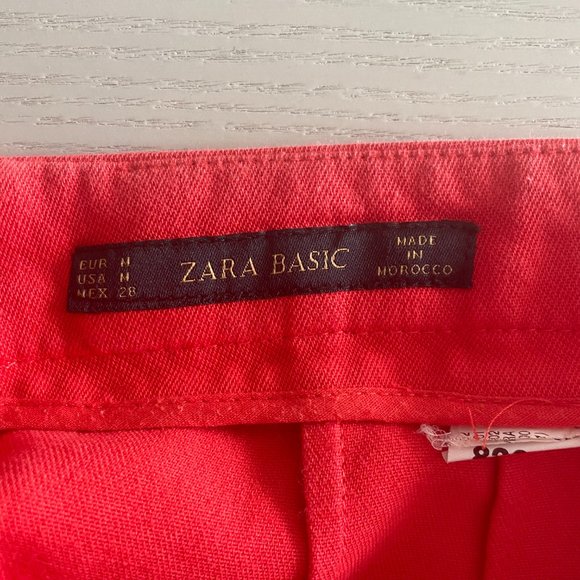 Red Zara Pencil Skirt - Picture 4 of 5
